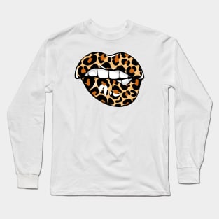 Leopard Lips Long Sleeve T-Shirt